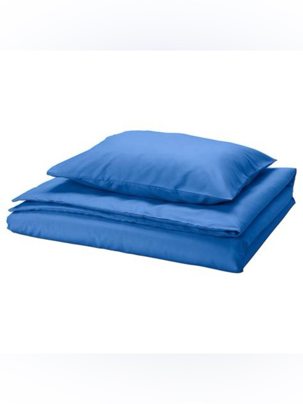 IKEA PILTANDVINGE Twin Blue Duvet Cover Set | Solid Blue | NIP